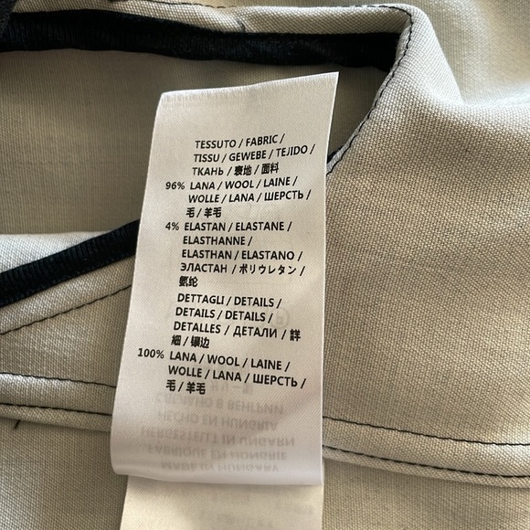 Stella McCartney Black V-neck Front Zip Cropped Wool Blend Jacket size 4 - Picture 7 of 9